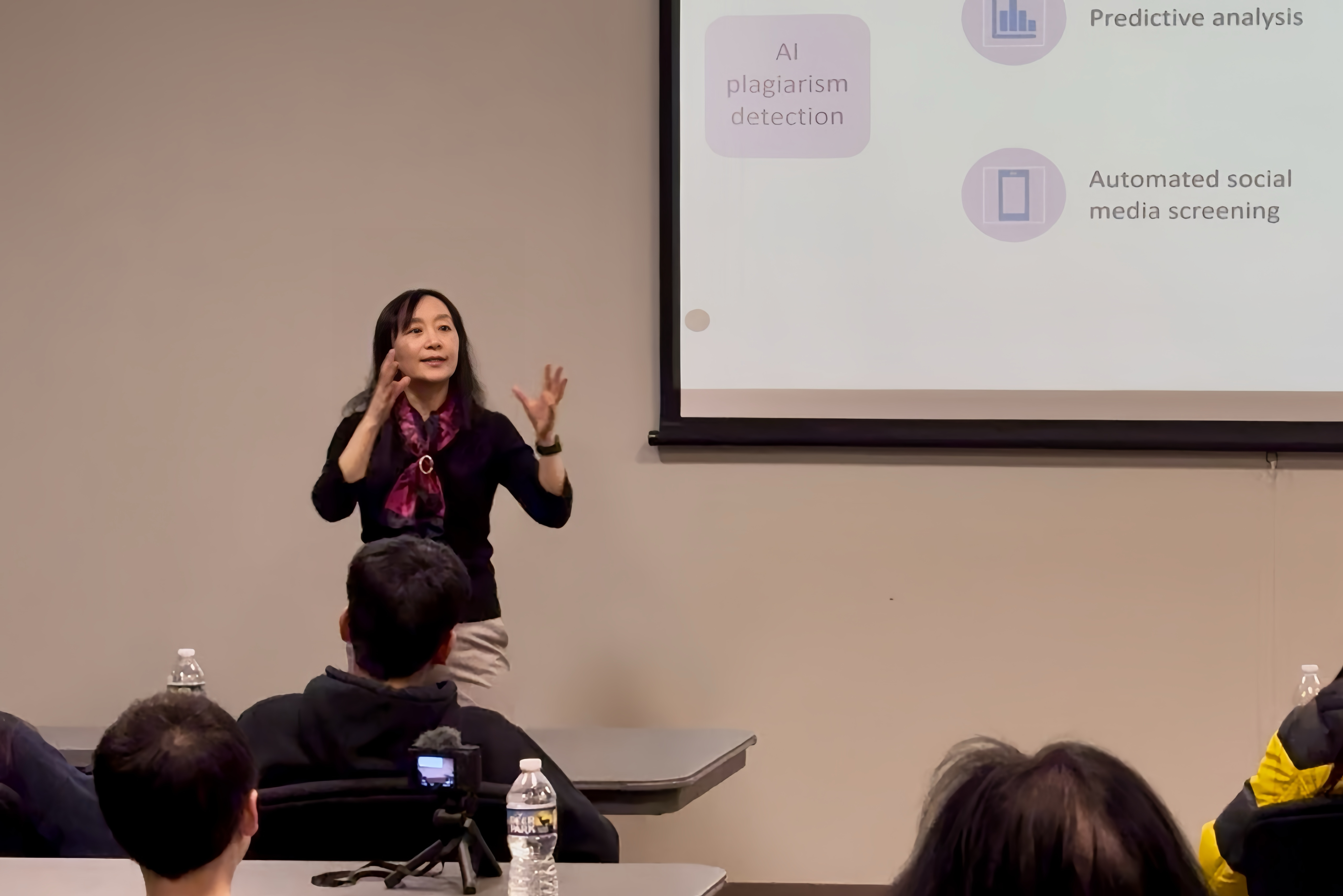 Prof. Liu and Prof. Ding presenting at the RTAI Youth Program event